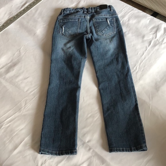 Giles size 10 DKNY boyfriend blue jeans with adjustable waistband - Picture 10 of 12